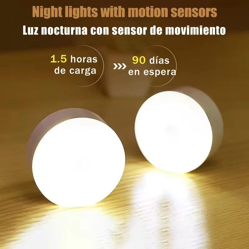 Motion Sensor Light - Lampu Malam LED Isi Ulang USB