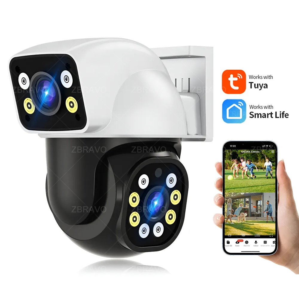 Security Ip Camera - Smartlife 8MP WiFi Tuya Kamera Luar
