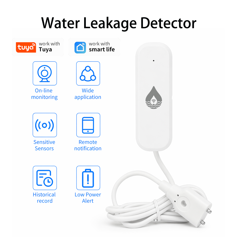 Wifi Water Leak Detector - Sensor Alarm Kebocoran Air WiFi/Zigbee YFK