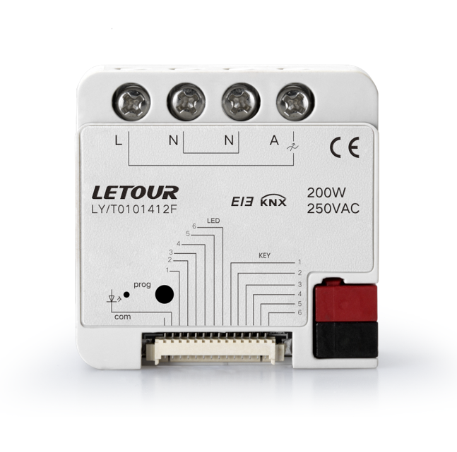 Smart Home Knx System - Modul Saklar Lampu Pintar Dimmer 1-Kanal