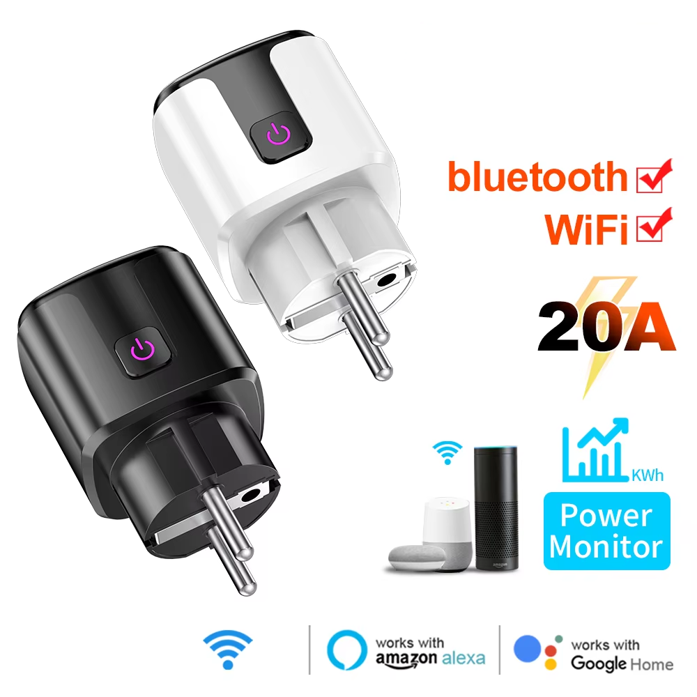 Smart Home Network - Soket WiFi+Bluetooth Smart 20A EU Plug