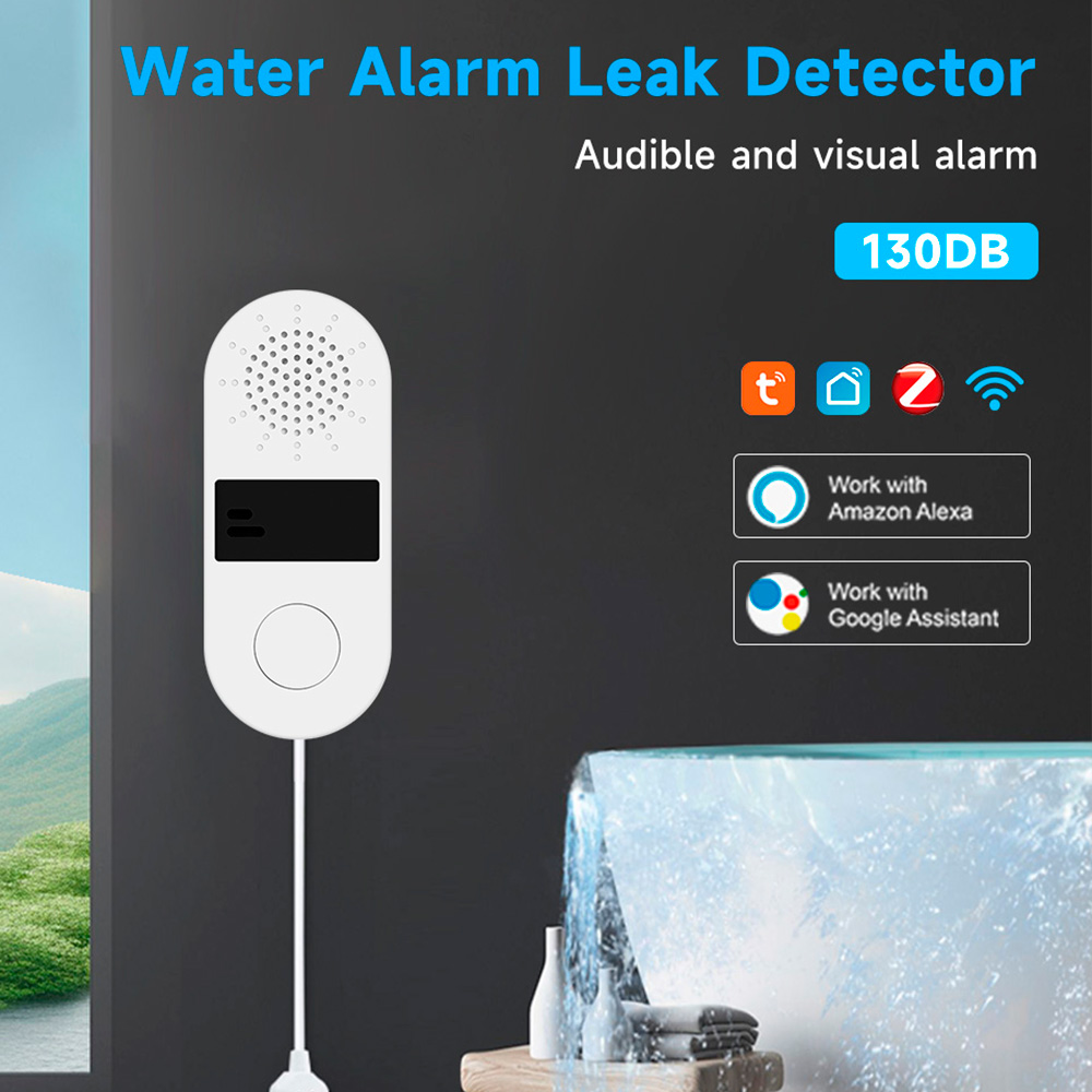 Wifi Water Leak Detector - Tuya detektor kebocoran air Wifi, dengan