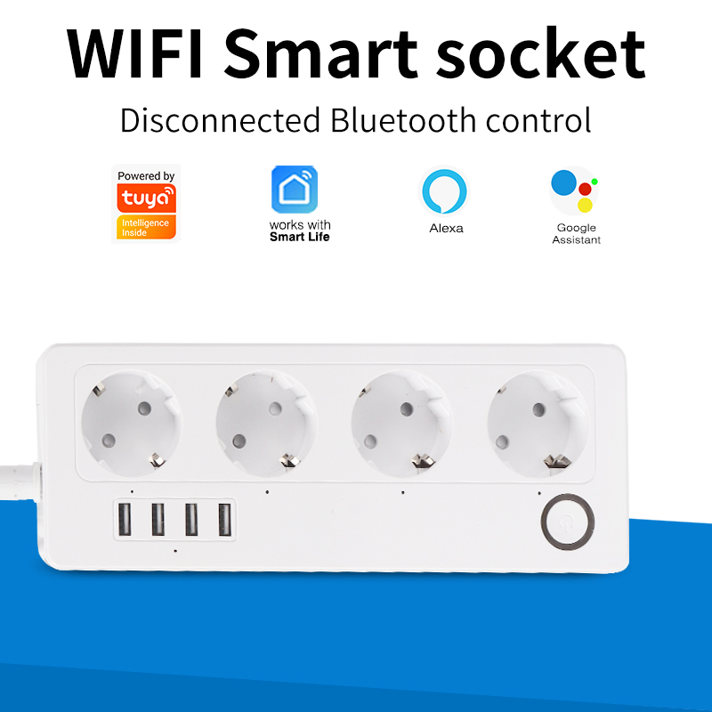 Smart Power Strip - SIXWGH Tuya kabel ekstensi cerdas soket