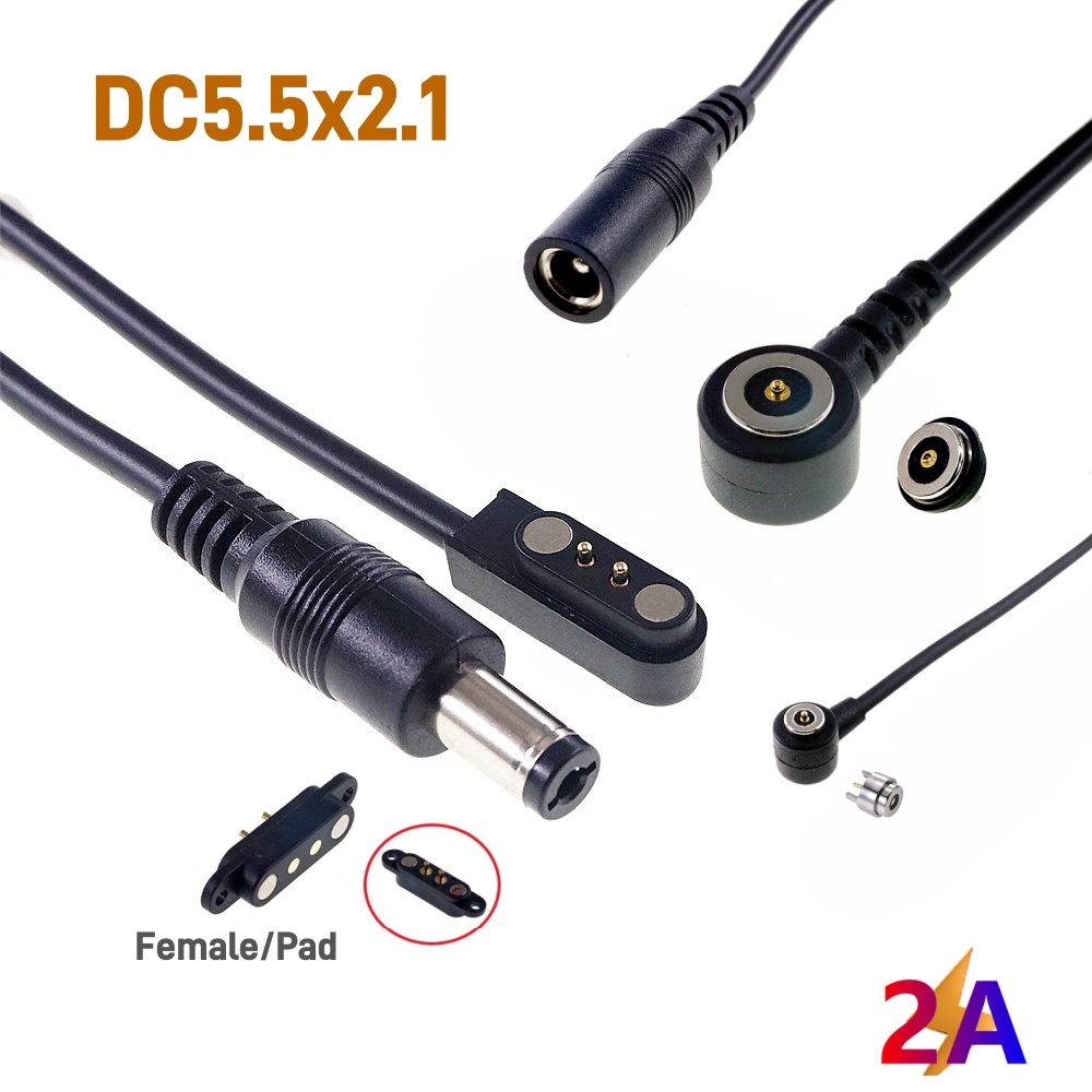 Smart Power Strip - Adaptor Steker Daya DC Magnetik 5.5mm