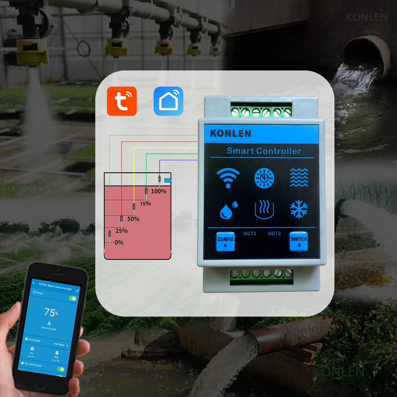 KONLEN Tuya Sensor Level Air W - Wifi Water Leak Detector ulasan dan harga