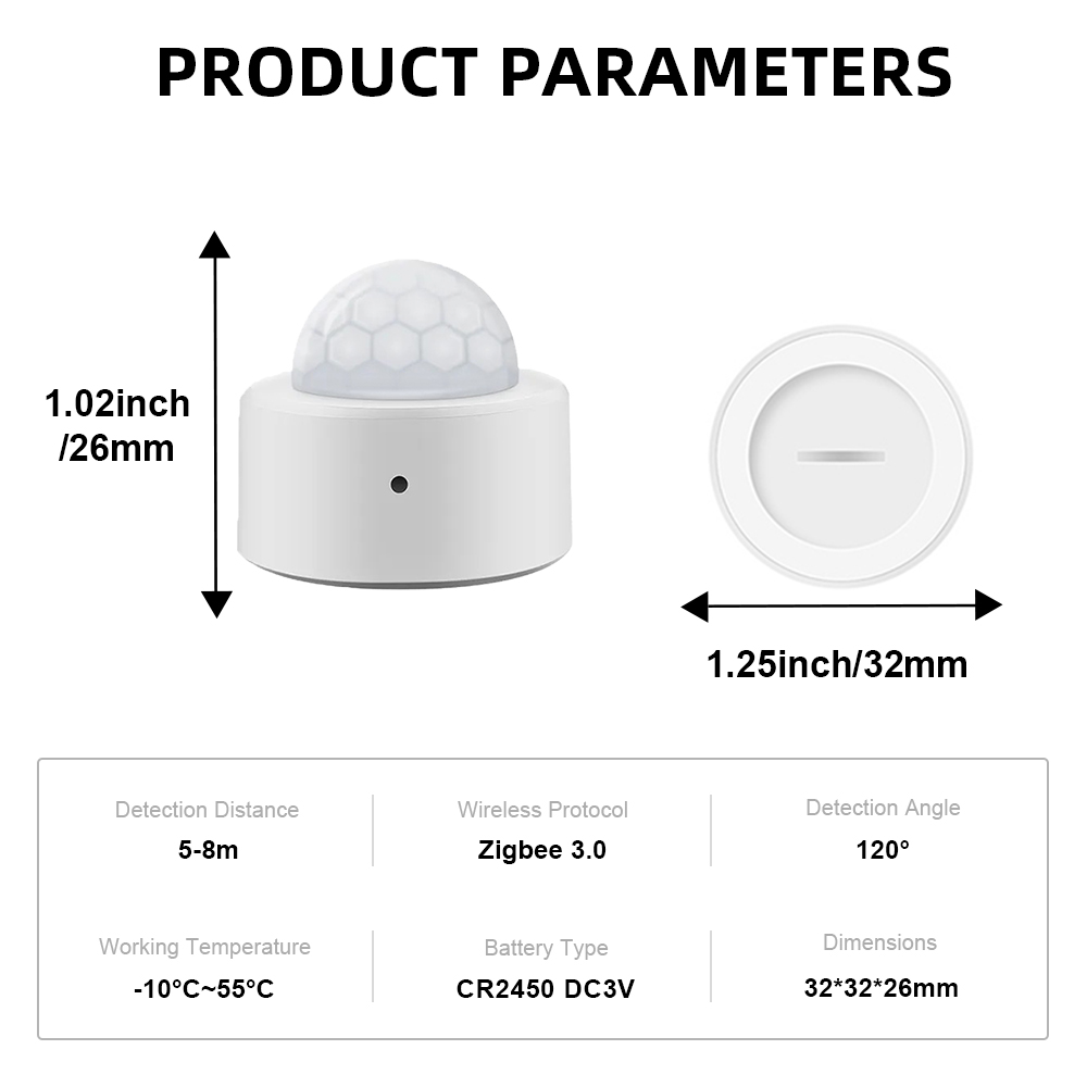 Sensor Cahaya Tuya ZigBee Sens - Smart Home Gadgets ulasan dan harga