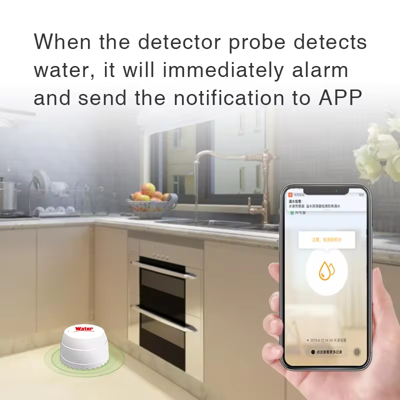 Tuya detektor kebocoran air Wi - Wifi Water Leak Detector ulasan dan harga