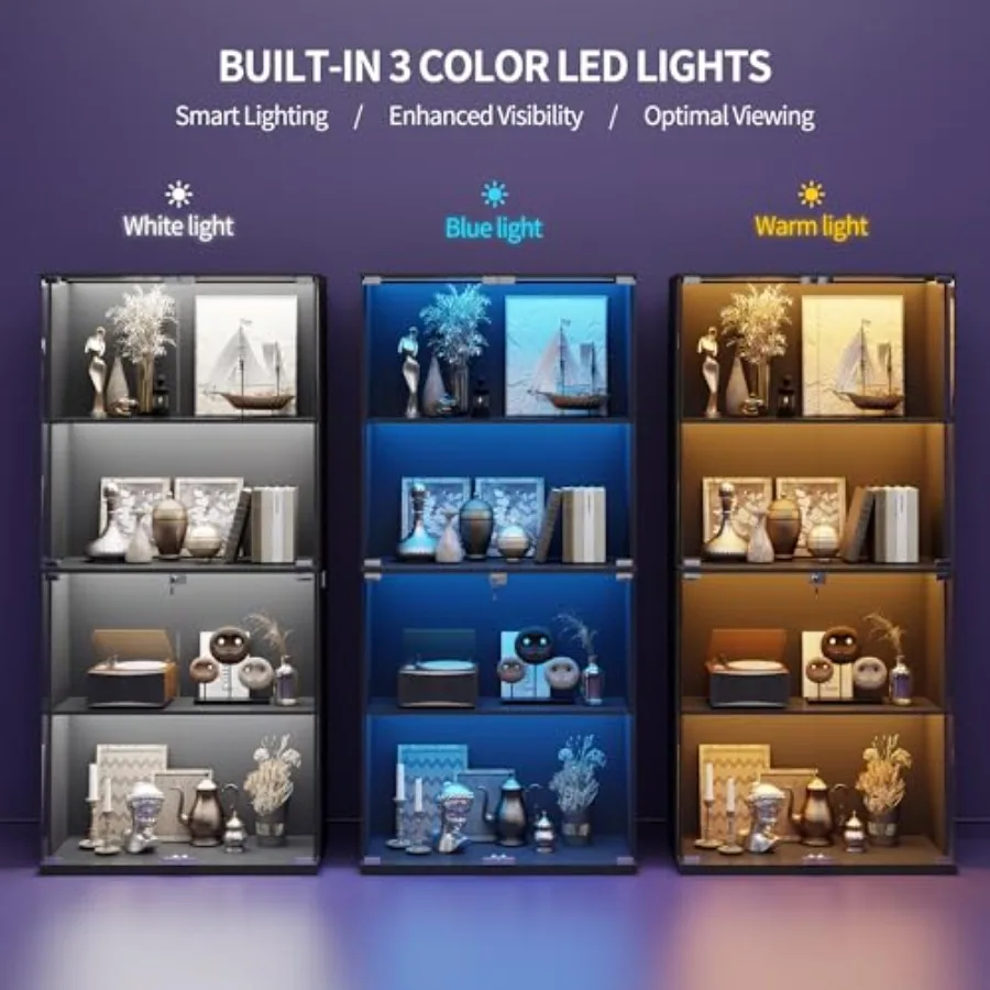 Lemari pajangan kaca dengan ku - Motion Sensor Light ulasan dan harga