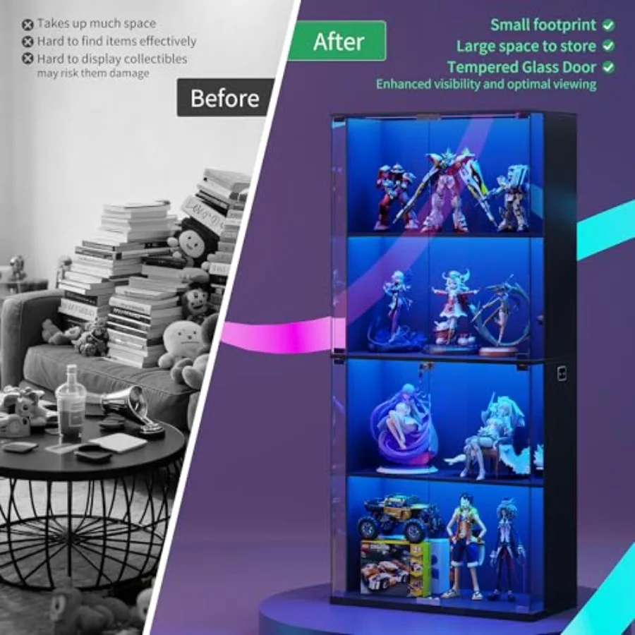 Lemari pajangan kaca dengan ku - Motion Sensor Light ulasan dan harga