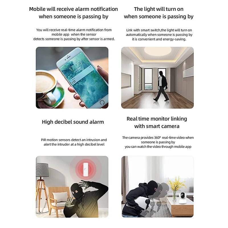 Zigbee PIR Sensor gerak WiFi,  - Smart Home Network ulasan dan harga