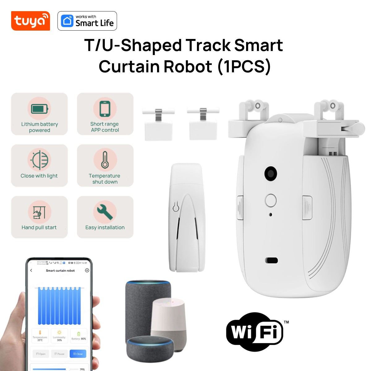 Robot tirai WiFi cerdas Tuya ( - Smart Home Network ulasan dan harga