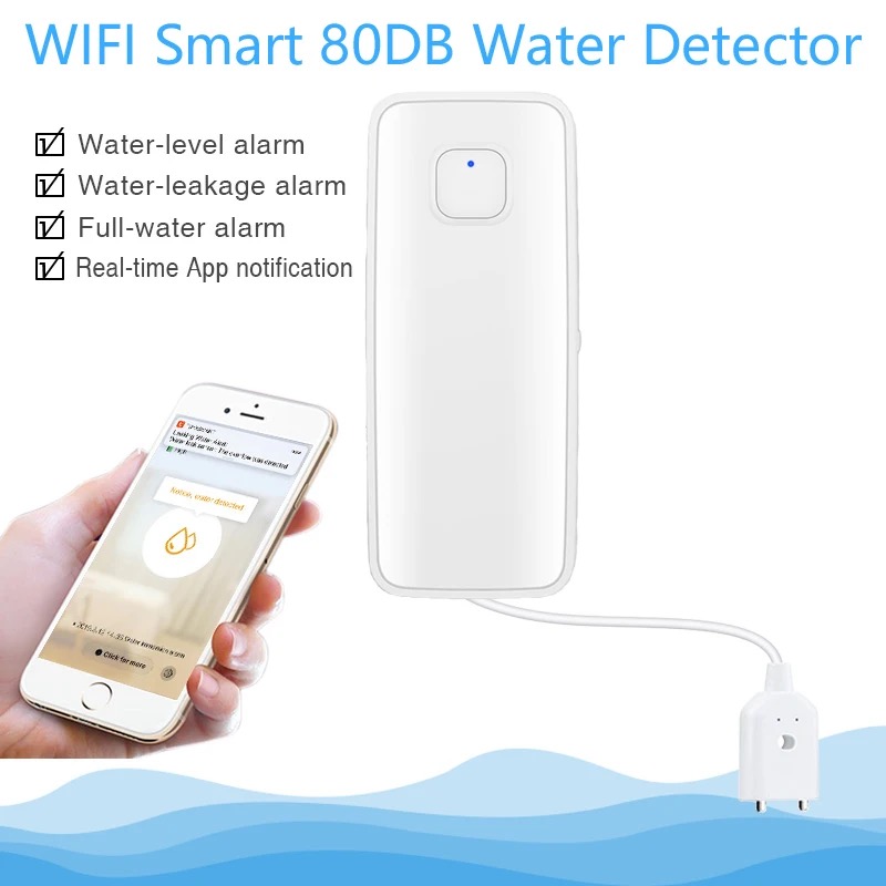 Tuya detektor jarak jauh Senso - Wifi Water Leak Detector ulasan dan harga