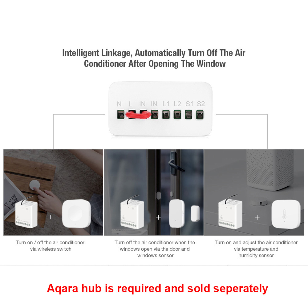 Modul Kontrol Dua Arah Aqara S - Smart Home Xiaomi ulasan dan harga