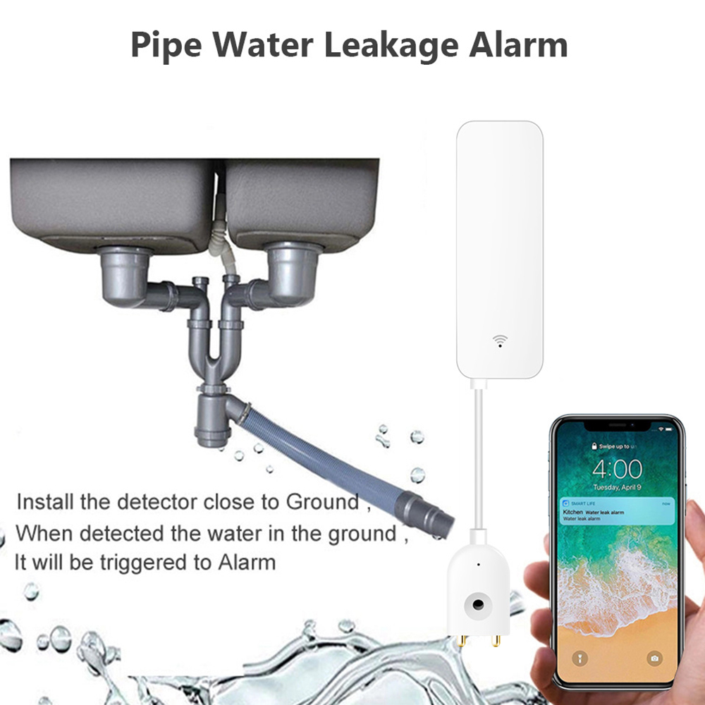 Sensor Kebocoran Air WiFi Tuya - Wifi Water Leak Detector ulasan dan harga