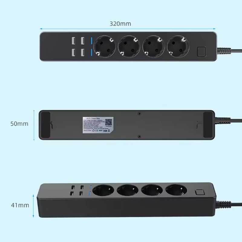 Strip Daya Pintar WIFI 4 Stopk - Smart Power Strip ulasan dan harga