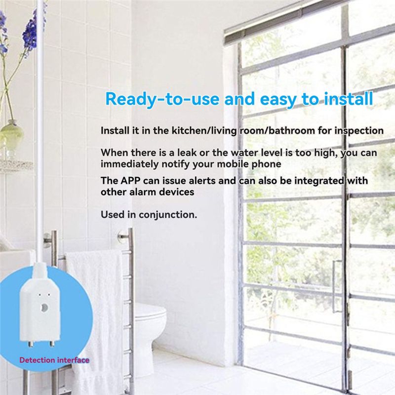 [NEW A09R!】 Tuya Wifi Smart Wa - Wifi Water Leak Detector ulasan dan harga