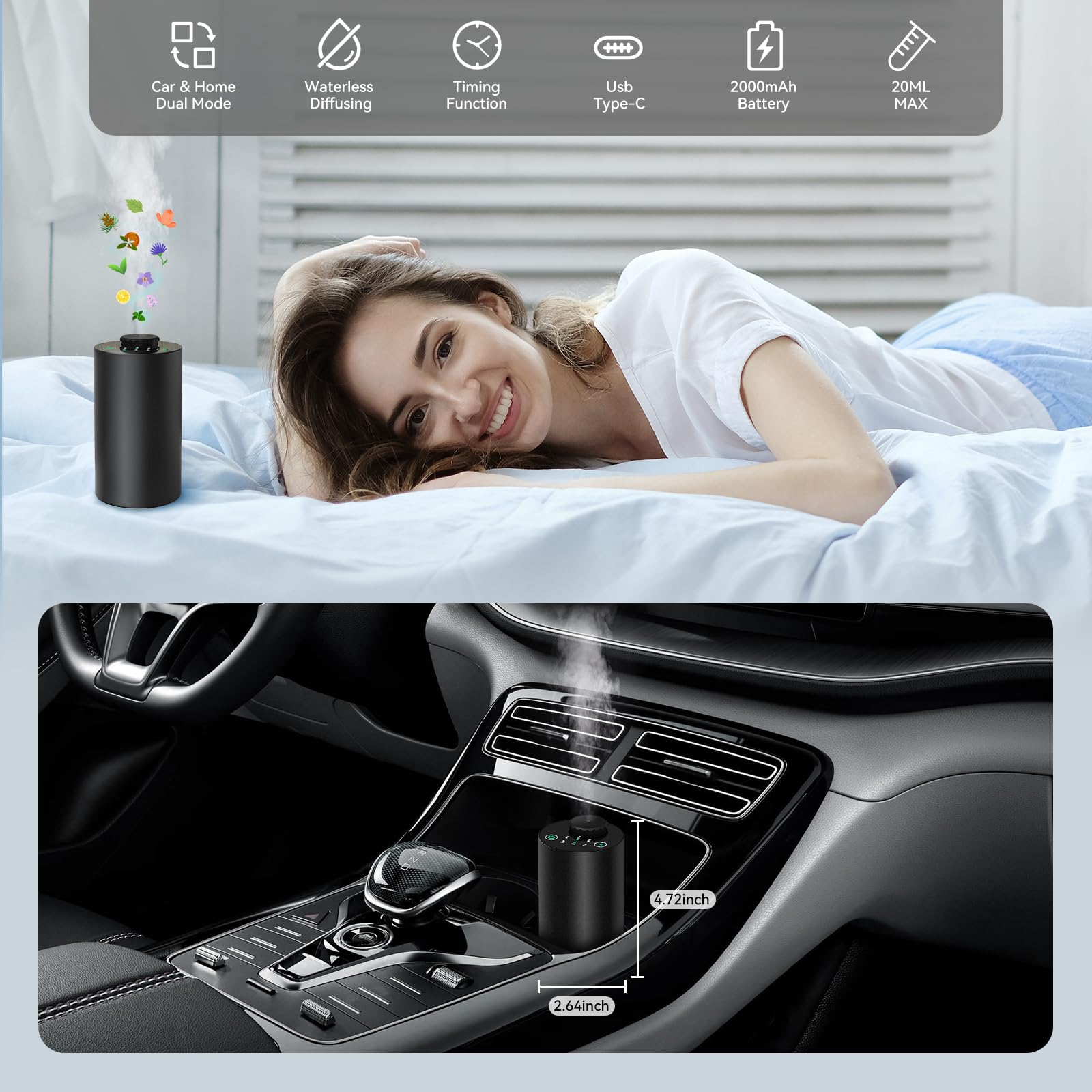 Diffuser Minyak Esensial Tanpa - Smart Home Gadgets ulasan dan harga
