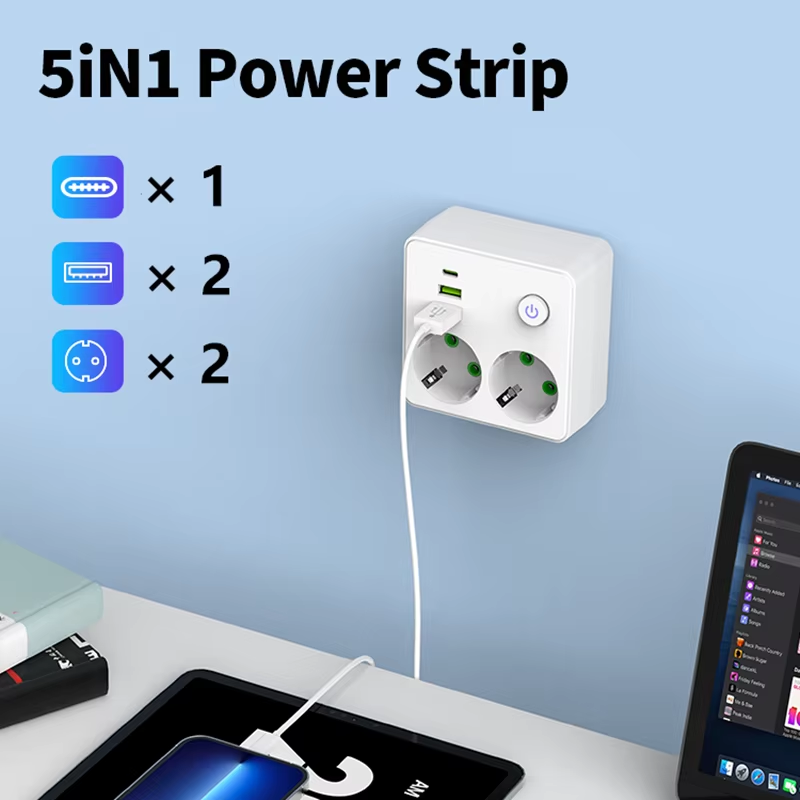 Stop Kontak Dinding Charger EU - Smart Power Strip ulasan dan harga