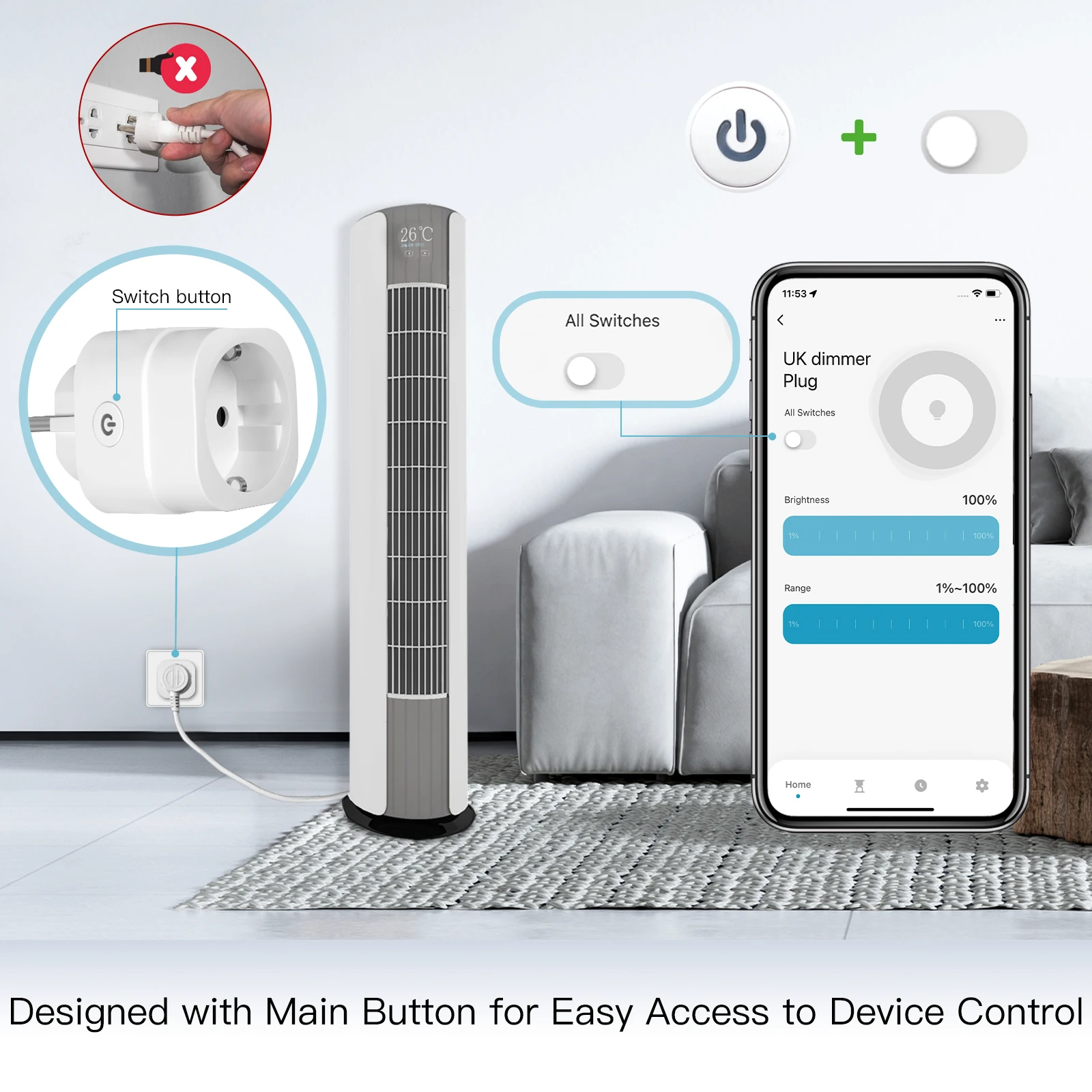 MOES Tuya WiFi Smart Plug Soke - Smart Home Network ulasan dan harga