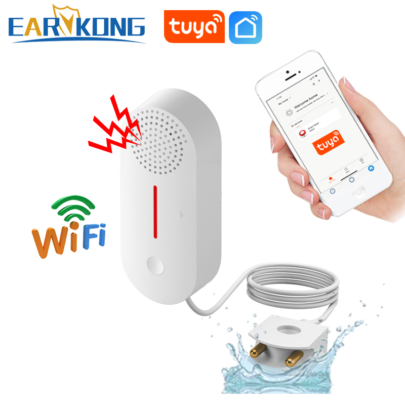EARYKONG Tuya detektor Alarm,  - Wifi Water Leak Detector ulasan dan harga