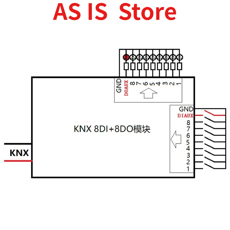 Modul I/O KNX Rumah Pintar - 8 - Smart Home Knx System ulasan dan harga